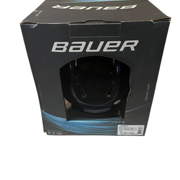 Bauer 2100 Hockey Helmet Combo CTC 1049042 Black Size M New Open Box - Picture 2 of 7